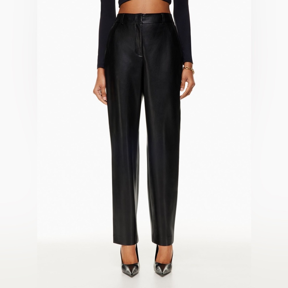 Babaton Black Command Leather Pants - image 2